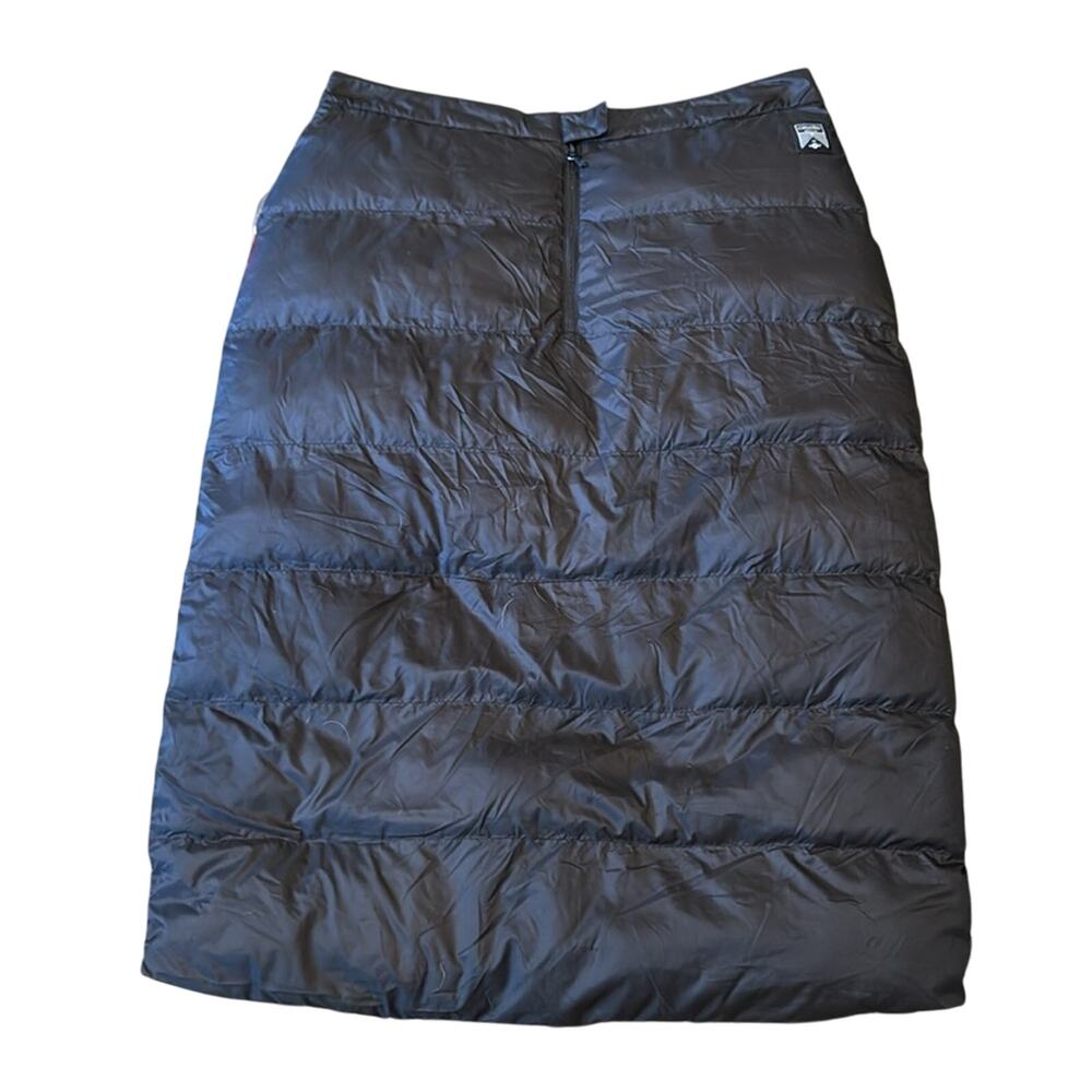 NWT Oiselle Women's Flip Side Puffy Skirt Black Fall Floral Print Size L